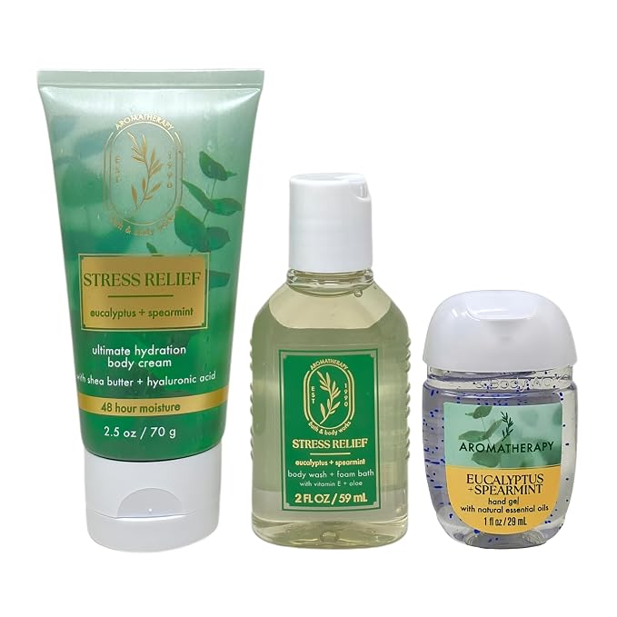 Bath & Body Works Recharge & Refresh Mini Bag, Cream, Wash, Gel & Mini Soap