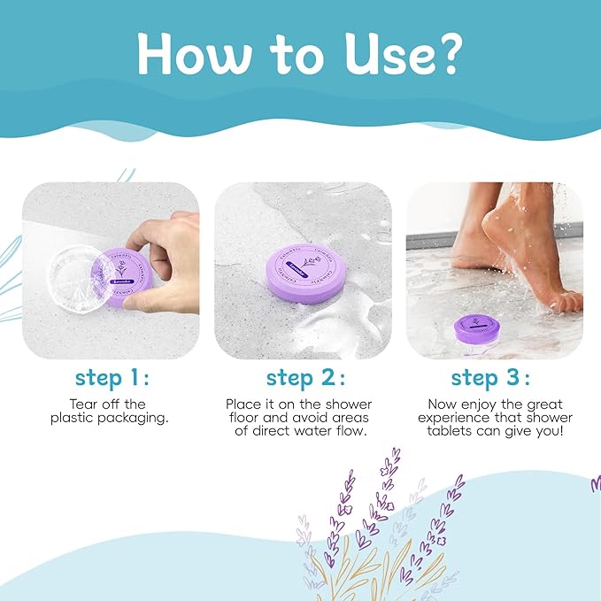 CalmNFiz 6 Pack Shower Steamers Aromatherapy, Birthday Gifts for Women Men, Mother’s Day Gifts for Wife Mom Grandma Daughter Teen, Relaxation Self Care Natural Essential Oil