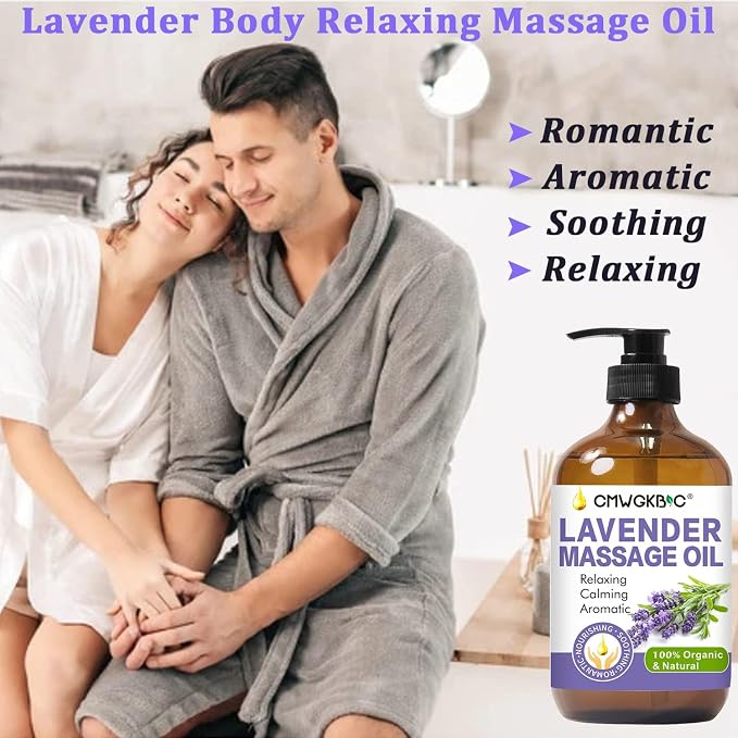 Massage Oil for Massage Therapy,Lymphatic Drainage-Ginger Oil Sore Muscle Arnica Oil&Lavender Oil Relaxing Massage Oils for Date Night,Massage Ball,Body Oil for Women,Mens Gifts,Birthday Gifts for Men