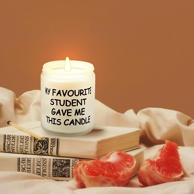 Lihome Teacher Appreciation Gifts - Funny Teacher's Day, Birthday, Thanksgiving, Christmas Gifts, Vanilla Coconut Candles