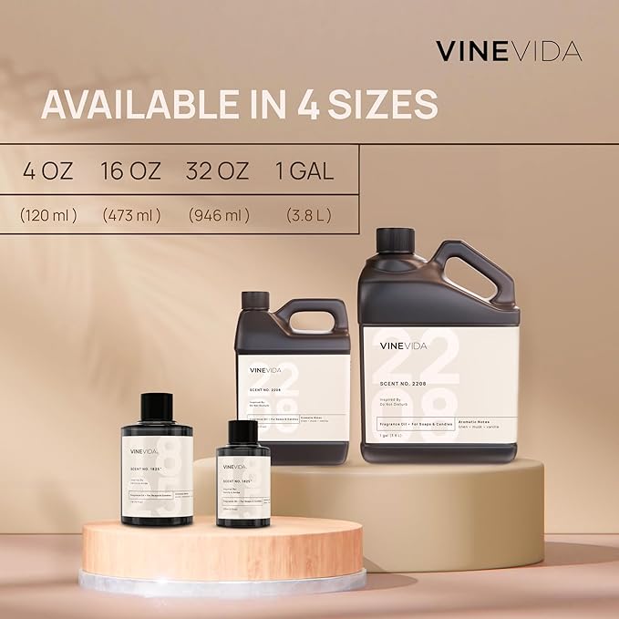 VINEVIDA [4 Fl Oz] Scent NO. 1205 Fragrance Oil for Cold Air Diffusers, Aromatic Notes of Dark Musk Oud Wood, Essential Oils for Diffuser Oil Refill & Air Freshener Room Spray
