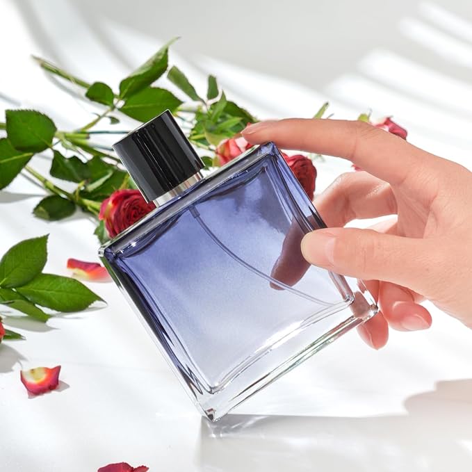 100ml/3.4 Oz Glass Spray Bottle Perfume Atomizer,Empty Refillable Perfume Spray Bottle with 3 Kinds of Dispenser (A3)