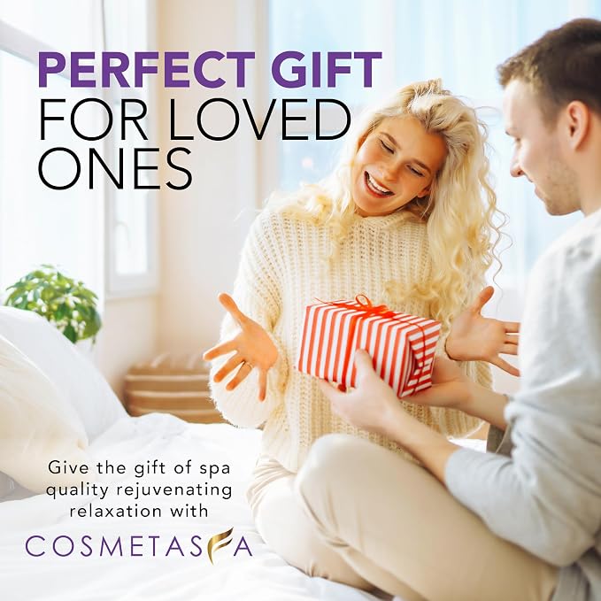 Cosmetasa Lavender Massage Oil for Massage Therapy with Roller - All Natural, Cruelty-Free & Spa Quality Skin Therapy Oil & Soothing Care - Lavender, Geranium & Grapeseed Oil (8.8 oz)