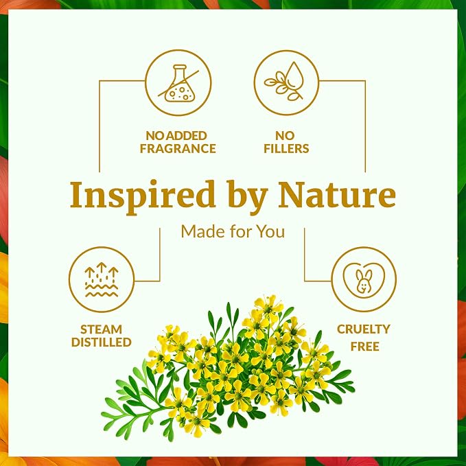 SVA Rue Essential Oil – 1 Fl Oz – 100% Natural Rue Oil - for Diffuser, Hair Care, Face, Skin Care, Aromatherapy, Scalp and Body Massage, Soap and Candle Making - with Dropper