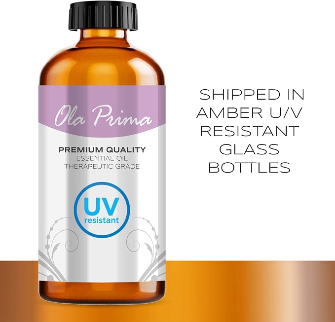 Ola Prima Bergamot Essential Oil for Aromatherapy - 8 Fluid Ounces