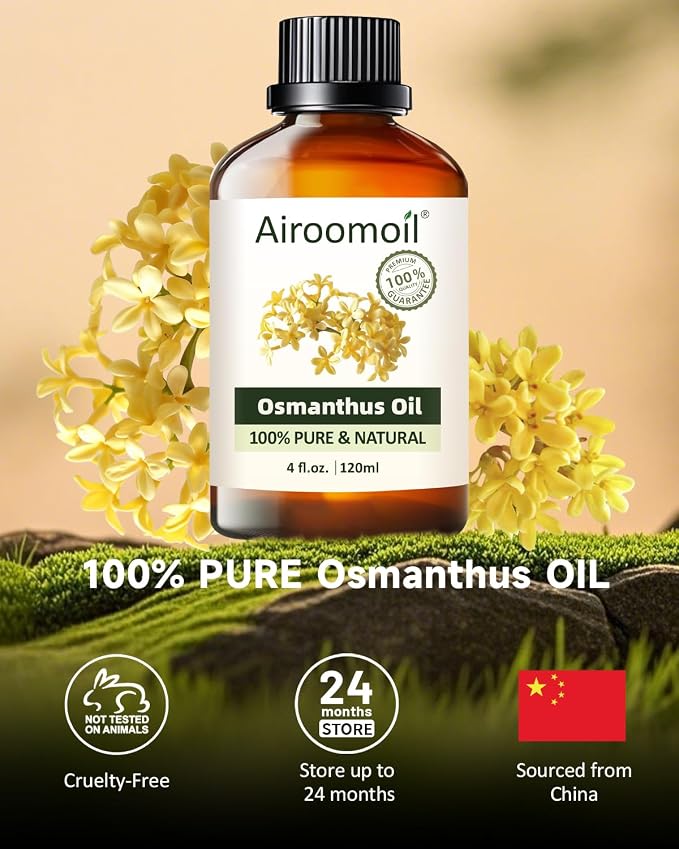 Pure Jasmine Essential Oil, 4 fl oz/120 ml, with a Soft Floral Scent, Suitable for diffusers and Everyday Home use. It can be Used in Aromatherapy, DIY Candles, and soap Making, Large