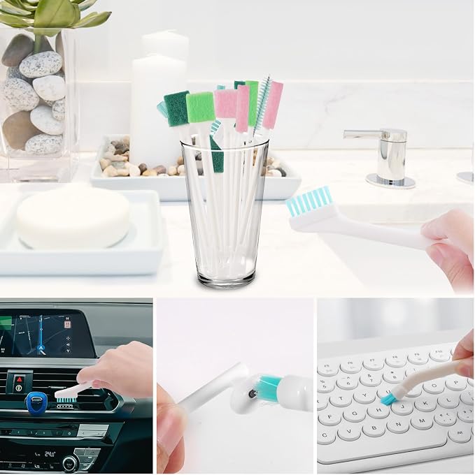 13pcs Humidifier Cleaner Brush Set, Small Detail Cleaning Brushes for Humidifiers Mini Cleaner Kit Tool Accessories for Household Keyboard Tiny Bottles Tiles Tight Spaces