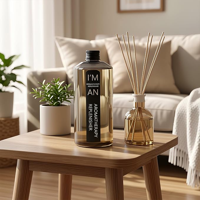 Reed Diffuser Oil Refill Hilton, 500ml/16.9Fl oz - Premium Long Lasting Floral Essential Oil, Home Fragrance for Hotel Didduser, Bedroom, SPA, Bathroom Home Decor