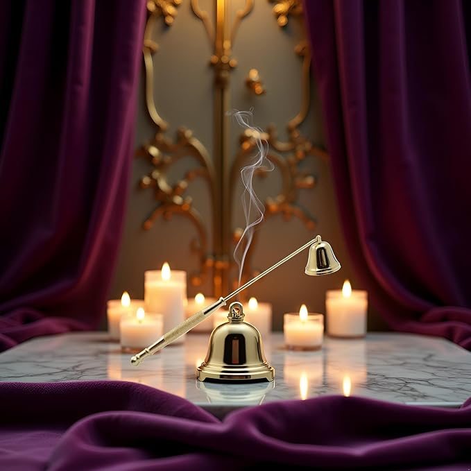 Gold Metal Candle Snuffer Wick Snuffer with Long Handle Candlesnuffers Candle Sleeves Accessories