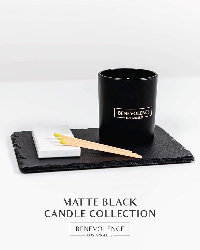 Benevolence LA Premium Pine Wood Scented Candle – Long-Lasting, 45-Hour Burn – Luxury Natural Soy Candle for Home – Aromatherapy & Room Decor – 8oz