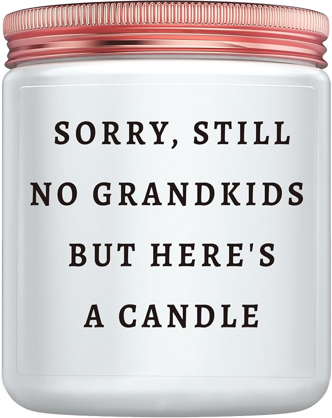 Funny Gifts for Mom Dad, Unique Parents Birthday Mother's Day Fathers Day Christmas Candle Gift from Daughters and Son