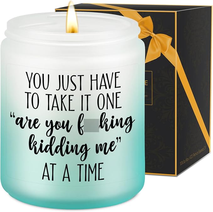 LEADO Candles, Boss Lady, Coworker Gifts for Women, Men - Cool Ideas, Funny Mothers Day Gifts for Coworkers, Best Friend, Mom, Employee - Sarcastic, Work, Birthday Ideas for Boss, Female, Male, Woman