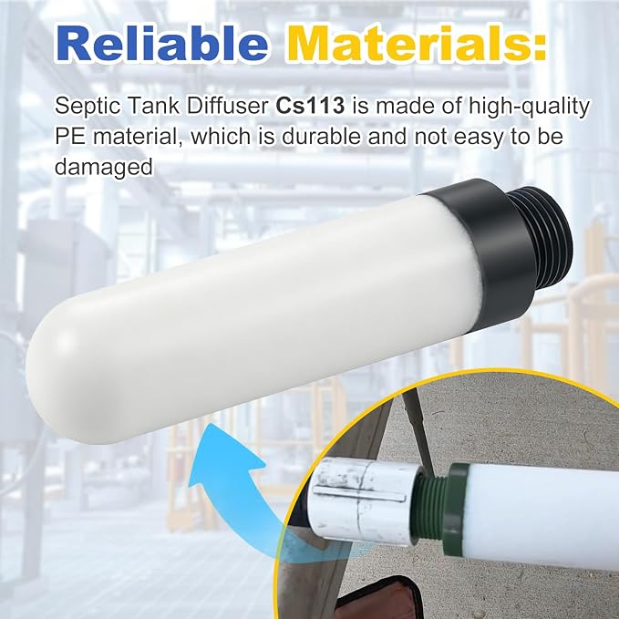 Septic Tank Diffuser Cs113 Fit for Clearstream 500, 600, 750, 1000, 1500 2 Pack(White)