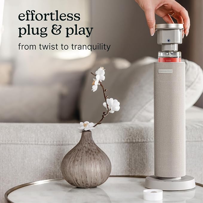 Homedics SereneScent Waterless Diffuser Oil Refill — Apple Orchard (120ml). Uplifting Home Fragrance. Compatible with SereneScent Diffusers. Easy Twist Plug & Play.