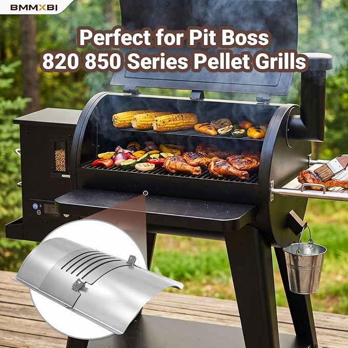 Flame Broiler Kit for Pit Boss 820 850 Series Pellet Grills, Flame Broiler Slide Cover Bottom Kit for Pit Boss PB820FB PB820PS1 PB820S PB820SC PB820XL PB850CS1 Pit Boss Grill Replacement Parts