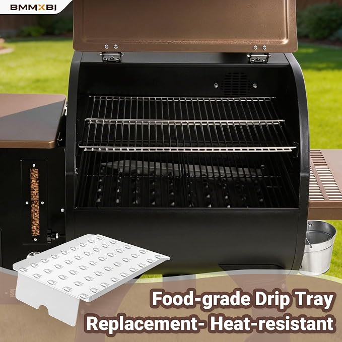 Drip Tray Replacement Parts for Camp Chef 24 Series Pellet Grills Smoke Pro SG24/STX 24/XT 24, Woodwind Classic 24/ SG 24/WIFI 24, PG24SG-4,Drip Pan Heat Baffle for Traeger Pro 20 22 575 Series