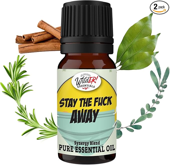 Wild Essentials Stay The F Away Essential Oil Blend, Purifying Wellness Aromatherapy Oil for Diffusers, 100% Pure, Crafted in USA