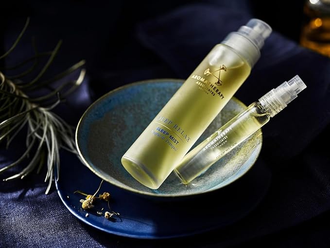 Aromatherapy Associates Deep Relax Sleep Mist. Body and Linen Spray for Restorative Sleep. Made with Vetivert, Chamomile and Sandalwood Essential Oils (1.69 fl oz)