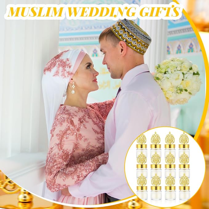 Hoolerry 12 Pcs Ramadan Mubarak Gifts Eid Candle Ramadan Decorations Muslim Islamic Meditation Gift Bulk Scented Lavender Candles Muslim Night Light Favors for Family Home Table Celebration Decor