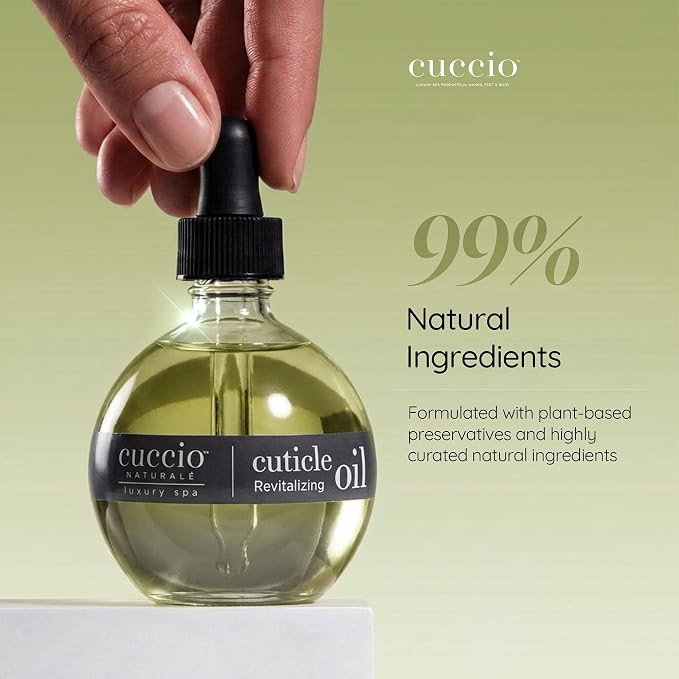 Cuccio Naturale Citrus & Wild Berry Revitalizing Cuticle Oil, Lightweight Fast-Absorbing Hydrating Nail & Cuticle Conditioner, Cold-Pressed Oils + Vitamin E, 2.30 Fl Oz
