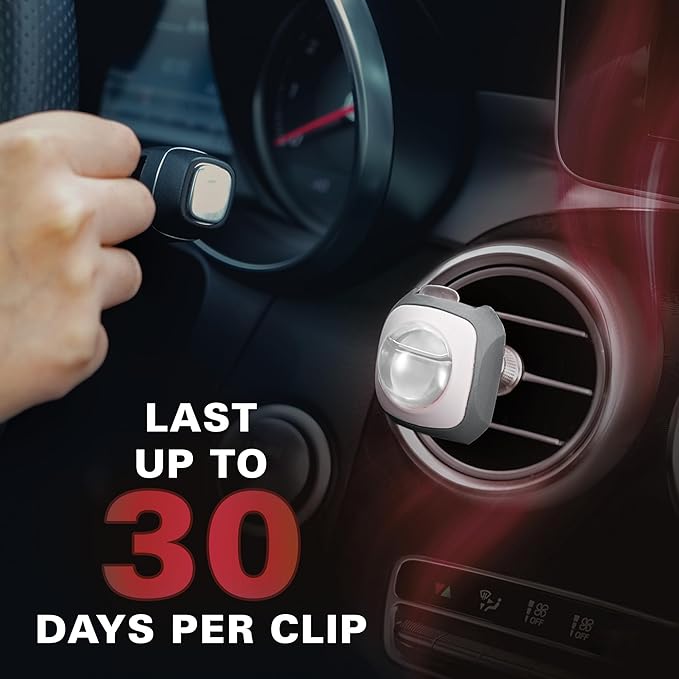 Air Jungles Sweet Popcorn Scent Car Air Freshener Vent Clip, 6 Count Long Lasting Up to 180 days, Natural Essential Oil Car Fragrance for Women and Men, Odor Eliminator - 4ml Each