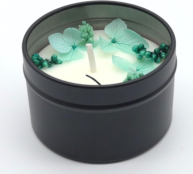 Vanilla Scented Soy Candle, Aromatherapy Candle for Home | Soy wax vanilla candle in a portable metal tin for bedroom, bathroom, yoga, travel, home decor and thoughtful gifting.