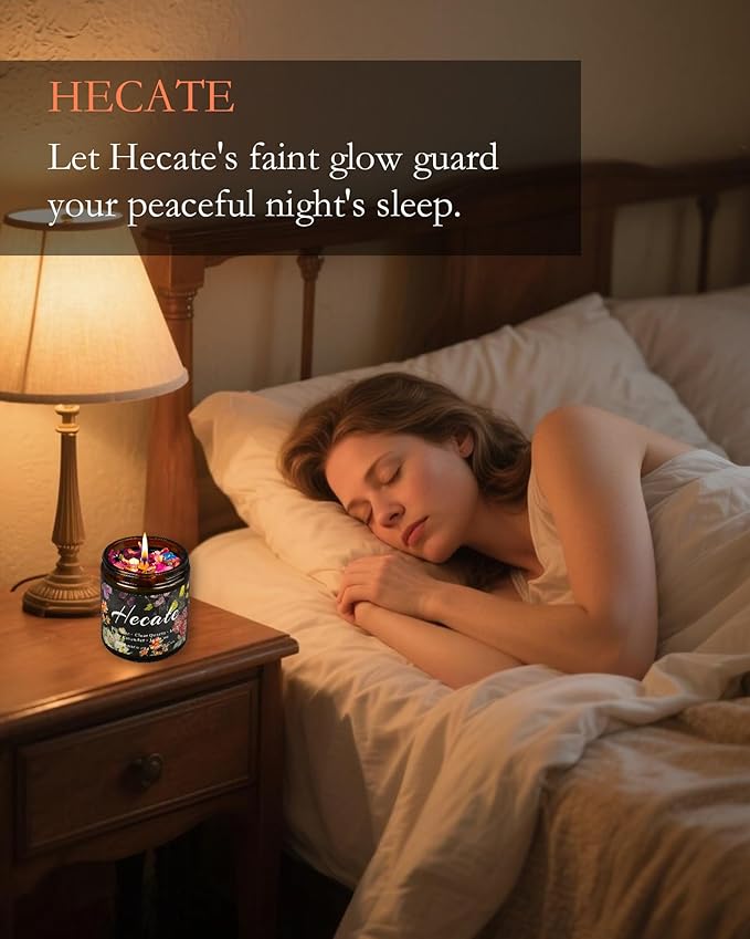 Hecate Scented Candle, Altar, Lavender Devotional Candle, Incense, Meditation, Rituals, Large Votive. (Hecate)