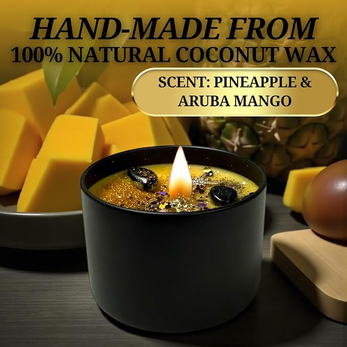 Creativity Intention Candle – Coconut Wax Ritual for Inspiration, Motivation & Creative Flow | Ideal for Artists, Writers & Makers | Wiccan Hoodoo Pagan (Medium 8oz)