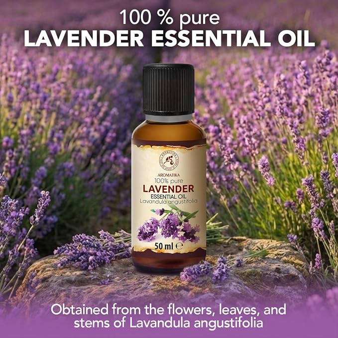 Lavender Essential Oils 1.7 Fl Oz for Diffusers - Aromatherapy - Pure Lavender Oil - Fragrance Oil for Sleep - Skin Care - Body - Hair