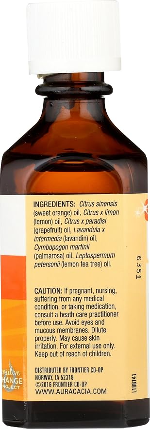 Aura Cacia Main Squeeze Essential Oil Blend for Home Care, 2 Fluid Ounce