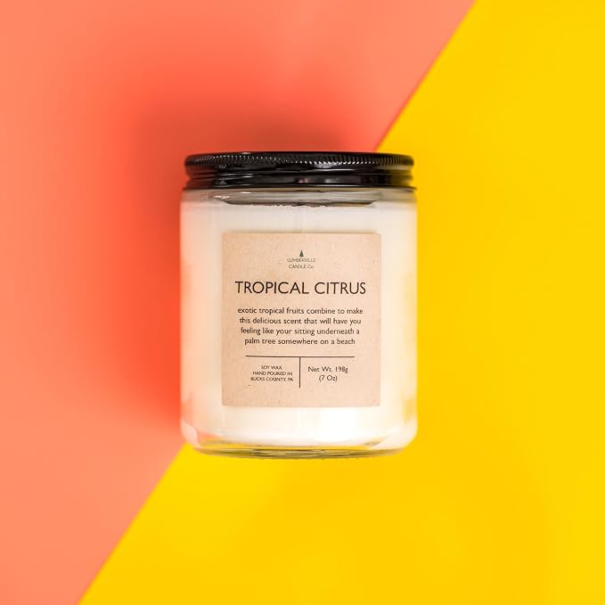Handmade | Soy Candle (Tropical Citrus, 8 oz.)