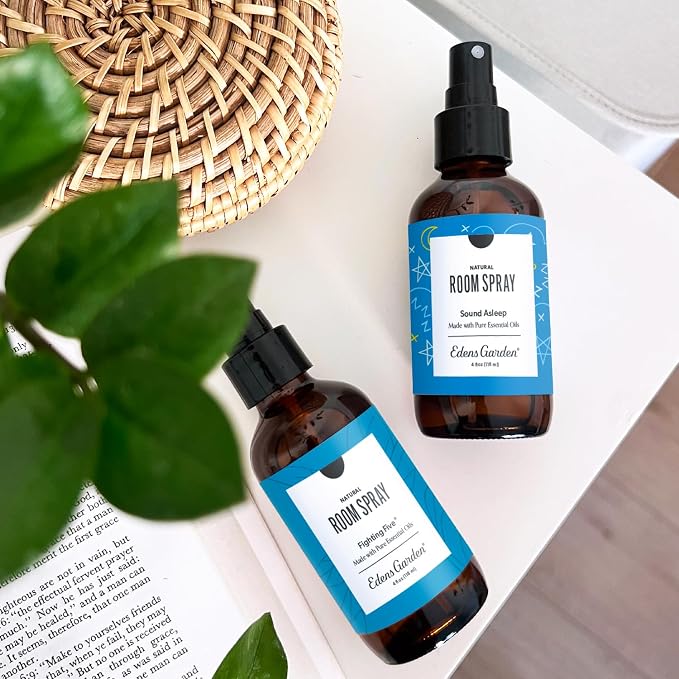 Edens Garden Sound Asleep Natural Room & Linen Spray – 100% Pure Essential Oil Aromatherapy Mist for Bedding, Pillows & Home – Non-Toxic, Freshener with Calming Lavender Aroma, 4 fl oz (118 ml)