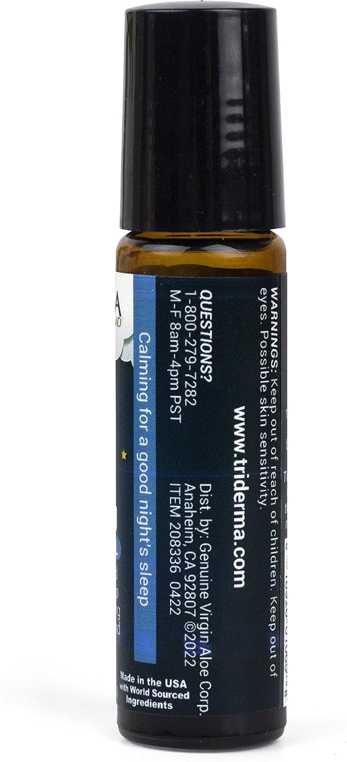 TriDerma Sleep Relaxing Essential Oil Bedtime Blend with Calming Lavender