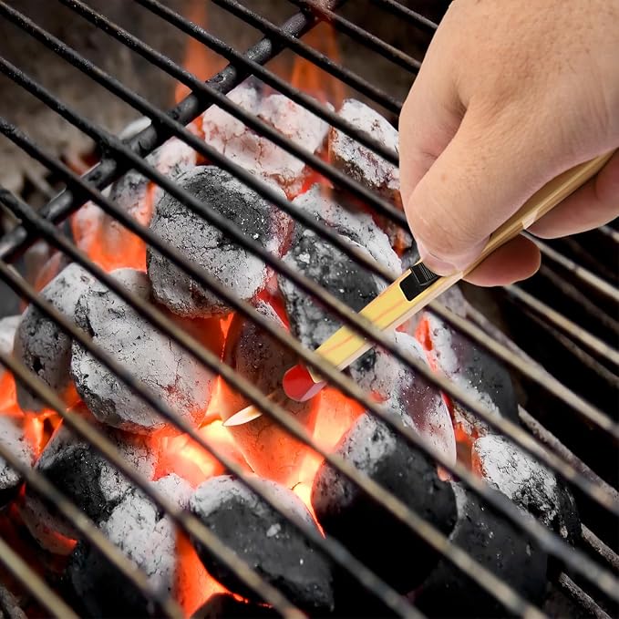 Match Stick Shaped Multipurpose Butane Lighter, Novelty Candle and Grill Lighters, Extended Handle Flame Igniters for Candles, Fireplaces and BBQ (Pack of 2)