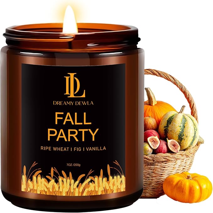 Winter Candle | Holiday Party Scented Candles - Christmas Home Decor, 7oz Fall Winter Soy Candle with 50hr Burn Time, Holiday Christmas Gifts for Women Men