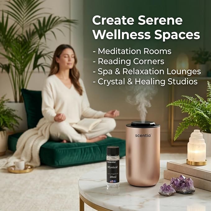 Scentia Mystical Aromatherapy Oil for Diffuser – Hotel Scent Inspired by Wynn Las Vegas – 20 mL – Melon, Raspberry & Jasmine Natural Fragrance Oil for Waterless & Cold Air Diffusers, Made in USA