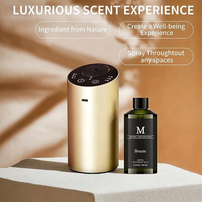 Hotel Collection Diffuser Oil-Breeze, 6.76 Fl Oz (200ml), Home Luxury Aroma & Hotel Fragrance Diffuser Oil- Essential Oils for Aromatherapy Bigger Bottle,Longer Lasting Aroma