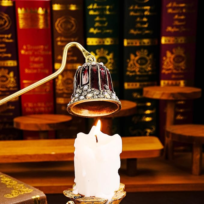 Candle Snuffer, Candle Extinguisher with Long Durable Handle, Vintage Wax Snuffer, Decorative Wick Snuffer, Perfect for Candle Lovers as Gifts