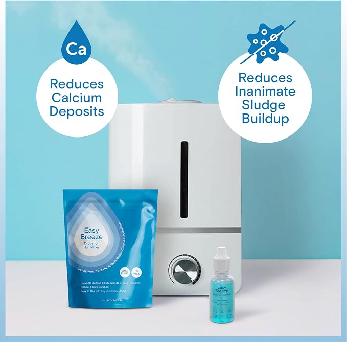 [2 Pack] Humidifier Cleaner Drops for All Makes & Models - Made in USA Humidifier Treatment for Peak Performance - Water Humidifier Drops for Cleaning - Humidifier Solution Humidifier Water Treatment