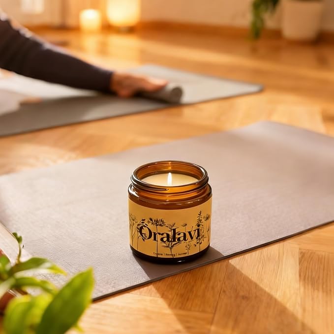 Candle 4 Pack Gift Set for Women&Men, 30 oz 240 Hour Long Lasting,Lavendar Jasmine Sandalwood Soy Candles, Aromatherapy Candles for Home Relaxation | Stress Relief | Meditation | Yoga | SPA