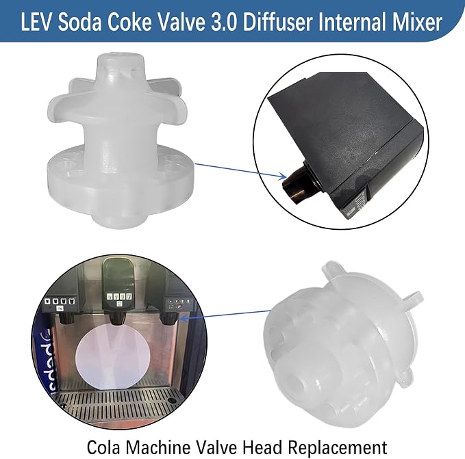 4Pcs LEV Soda Coke Valve 3.0 Diffuser Internal Mixer,For Cola Machine Replacement Repair Valve Assembly 28368 (4)