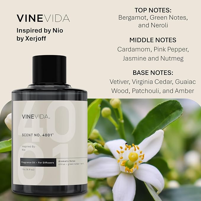 VINEVIDA [16 Oz] Inspired by: Nio; Diffuser Oil Refill | Premium Scent Diffuser Oil for Home | Non-Toxic Fragrance
