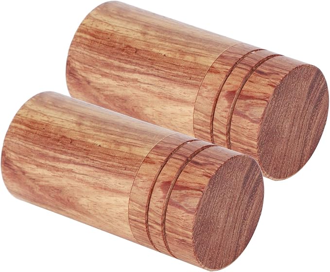 Zerodis 10Pcs Wooden Essential Oil Cylinder Box Storage Bottle Container Leak Proof Travel Carrier Case with Safe Independent Packaging for Aromatherapy DIY and Portable Use (2.9 outer diameter)