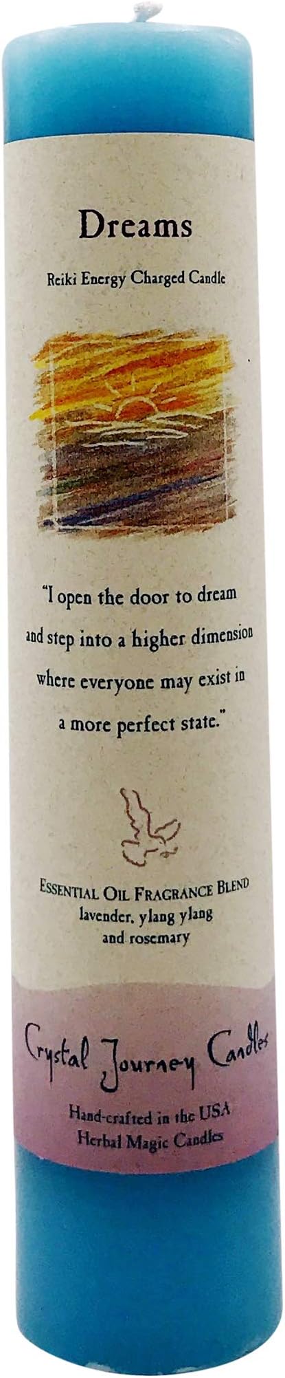 CRYSTAL JOURNEY Candle Pillar Dreams, 1 EA
