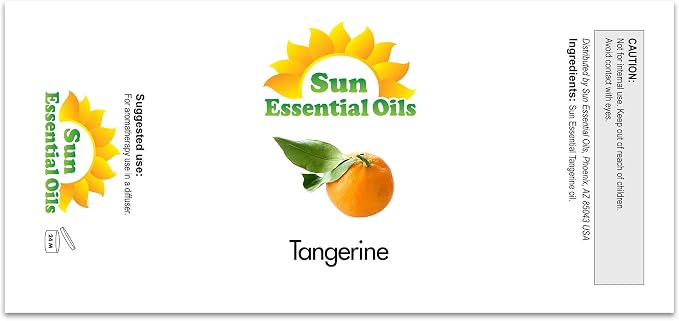 Bulk Tangerine Oil - Ultra 16 Ounce - 100% Pure Essential Oil (Best 16 fl oz / 472ml) - Sun Essential