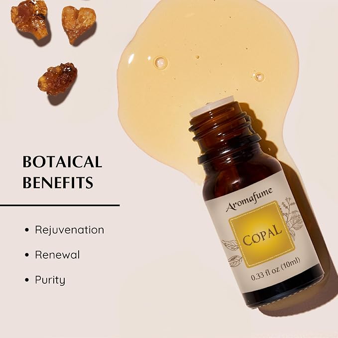 Copal Resin Essential Oil Diffuser Blend 30ml by Aromafume | Protium Copal (Burseraceae) Extract | Native to Mexico | Deepened Relaxation & an ambience for Rituals | Charged with Pure Resins