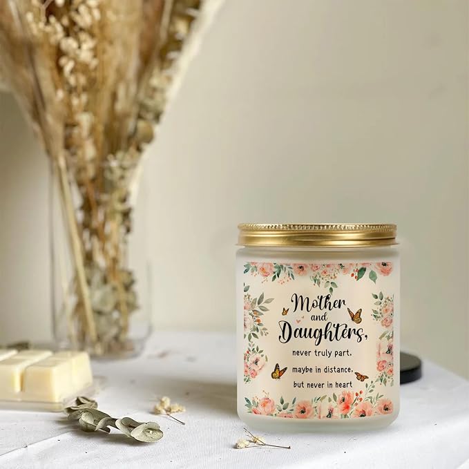 Gifts for Mom from Daughter, Mom Gifts Candle from Daughter, Mother and Daughter Never Truly Apart