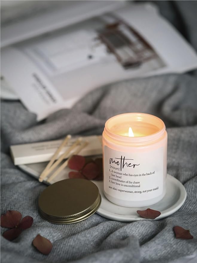 Mom Birthday Gifts from Daughter & Son, Best Mother’s Day Gift, Unique Ideas Gifts for Mom,Vanilla & Lavender Scented Candles
