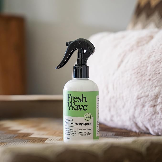 Fresh Wave Original Scent Odor Removing Spray, 8 fl. oz. | Pack of 2 | Odor Absorber for Home, Furniture, Fabrics & Trash | Safer Odor Relief