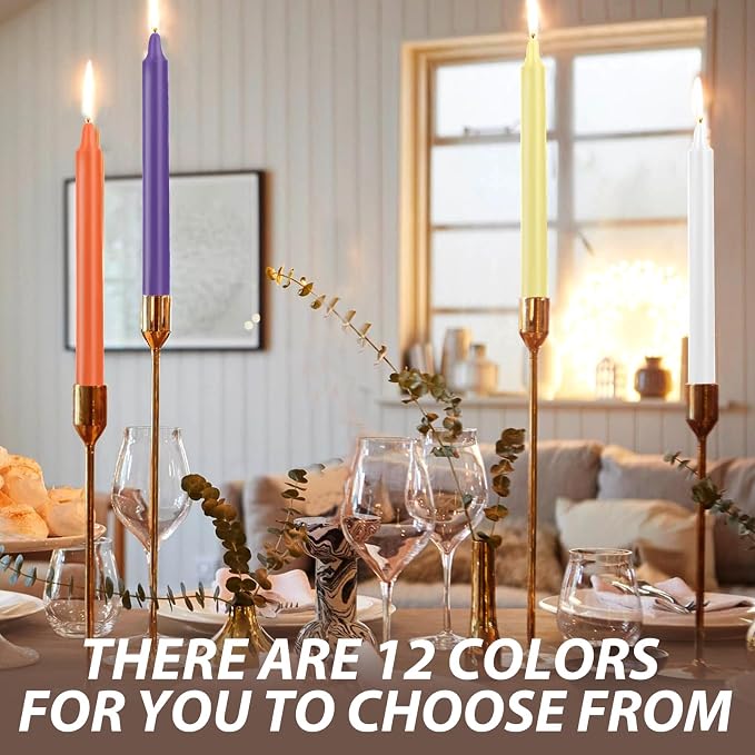 100 Pack Multicolor Spell Chime Candles – Premium Mini Unscented Taper Candles for Rituals, Prayer, Meditation, Altar, Spells – 4" Tall – Ideal for Witches & Spiritual Practices